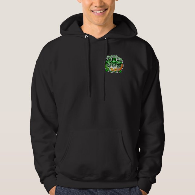 Sudadera Riéndose de los cráneos de Leprechaun irlandeses:  (Anverso)