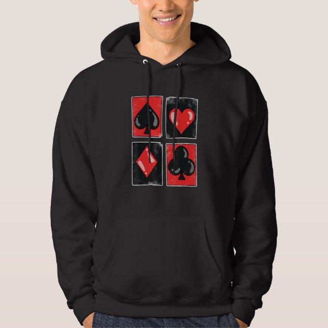 Sudadera Riesgo de juego de apuestas de mano completa con t (Anverso)