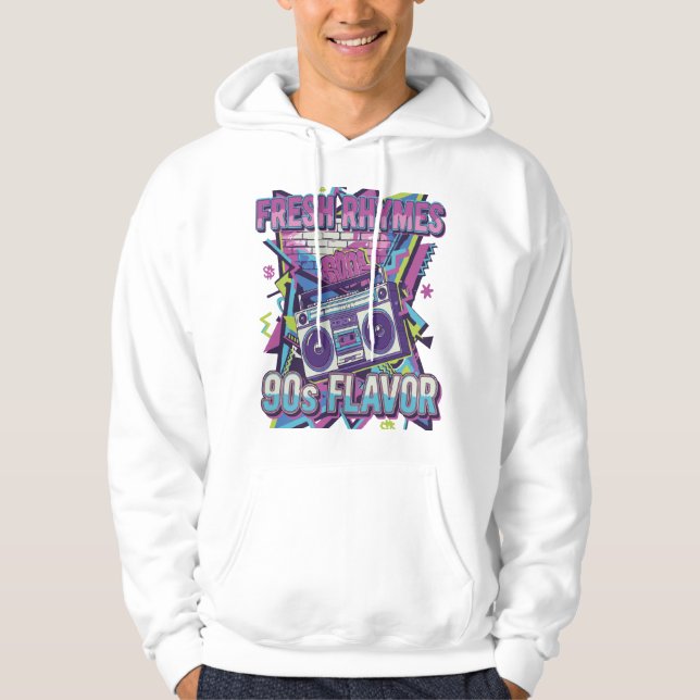 Sudadera Rimas frescas 90 Flavor Retro Hip Hop Diseño - Boo (Anverso)