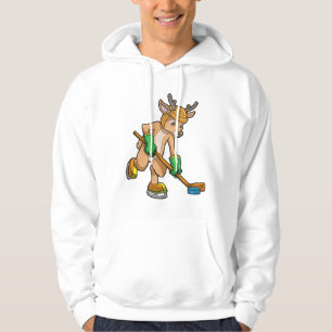 Sudadera Rinfos en hockey sobre hielo con bastón de hockey