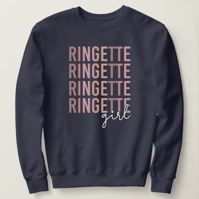 Sudadera Ringette Chica | Regalos para Ringette Player (Anverso del diseño)