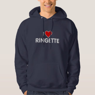 Sudadera Ringette Sweattop encapuchado - "amo Ringette "