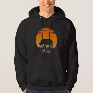 Sudadera Rinoceronte Animal Caliente En La Montaña En La Na