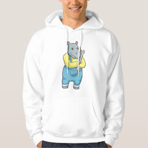 Sudadera Rinoceronte como mecánico con llave