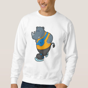 Sudadera Rinoceronte en patinaje sobre hielo con bolso Slin