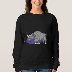 Sudadera Rinoceronte enojado Animal Idea Rhino