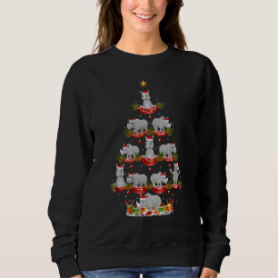 Sudadera Rinoceronte Navidad Vacaciones Santa Rinoceronte Á