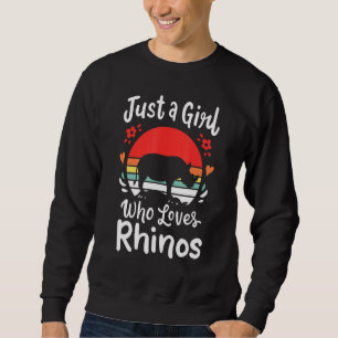 Sudadera Rinocerontes Rinoceronte: un Chica que ama a los r