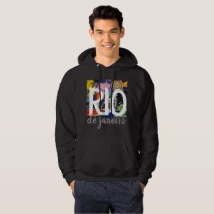 Sudadera Rio de Janeiro Brasil Graffiti Mural Hoodie