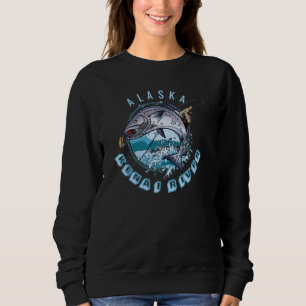 Sudadera Río Kenai Alaska Alaskan Salmon Pescador AK