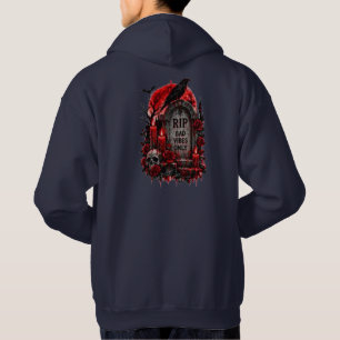 Sudadera RIP Solo Malas Vibraciones Diseño Gótico de Hallow