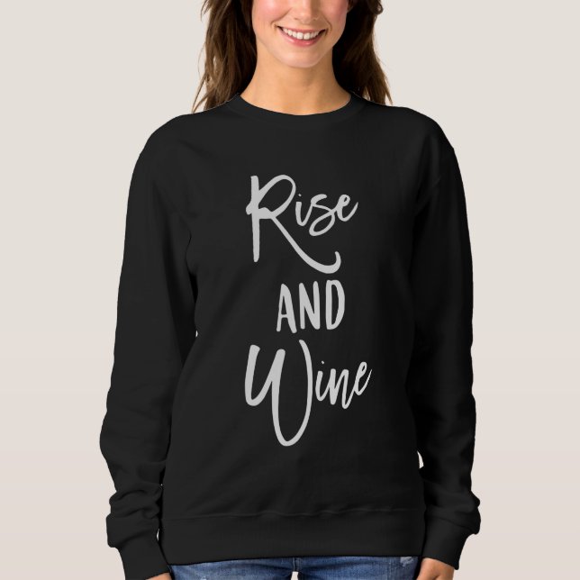 Sudadera Rise and Wine Bride Bridesmaid Bridal Party Vineya (Anverso)