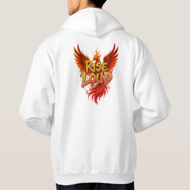 Sudadera Rise Loud - Graffiti Phoenix Streetwear Hoodie (Reverso)