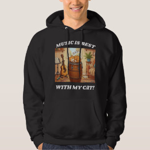 Sudadera Ritmos y Bigotes, Música y Maullidos,
