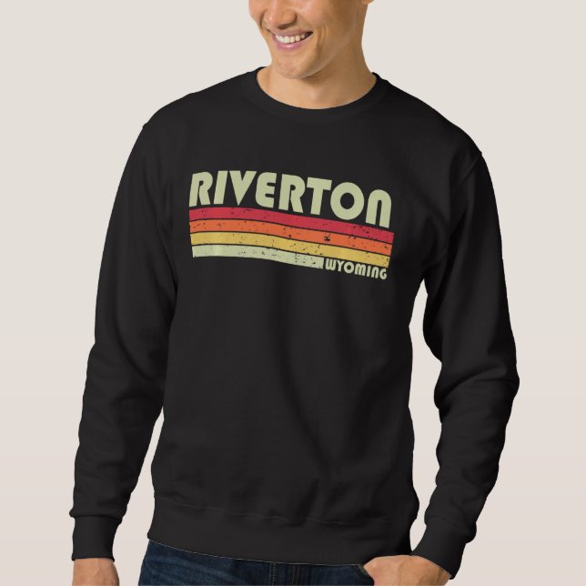 Sudadera RIVERTON POR QUÉ WYOMOMING Funny City Home Roots R (Anverso)