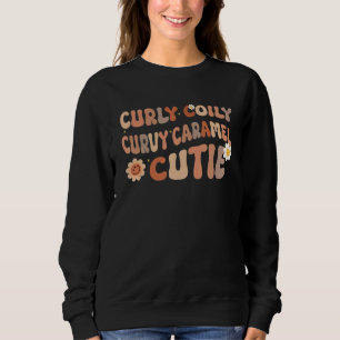 Sudadera Rizos Enroscados Curvos Caramelo Muñeca Afro Pelo 
