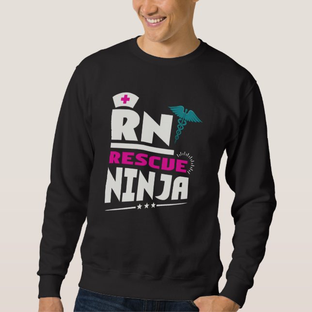 Sudadera RN Ninja Nurse For Nurses Nursing For Nurses (Anverso)