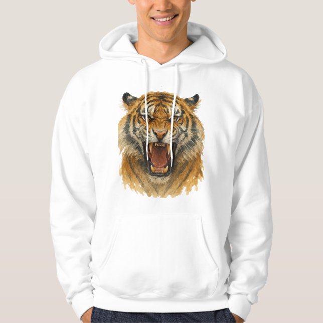 Sudadera Roar de lo salvaje: Fuerza en cada franja (Anverso)