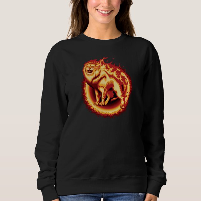 Sudadera Roaring Fire Lion Sweatshirt (Anverso)