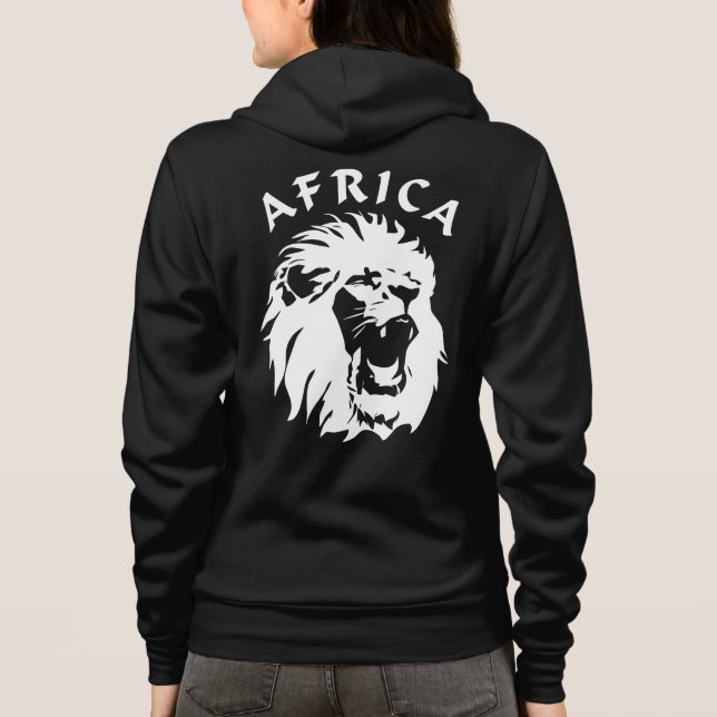 Sudadera Roaring Lion Face | África (Reverso)