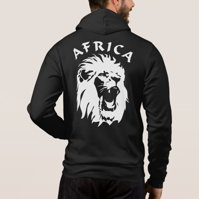 Sudadera Roaring Lion Face | África (Reverso)