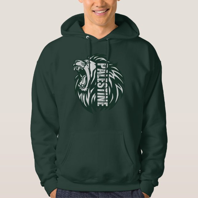 Sudadera Roaring Lion Palestina - Fuerza Resistenc (Anverso)