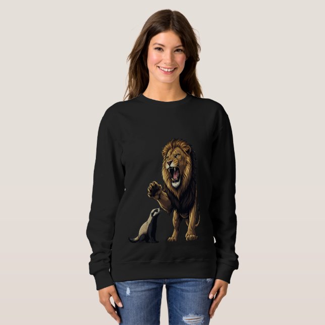 Sudadera Roaring Lion Sweatshirt – Power in Every Thread (Anverso completo)
