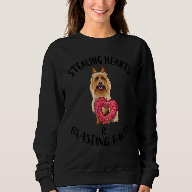Sudadera Robando Corazón Explosión de Pedos Terrier Austral (Anverso)