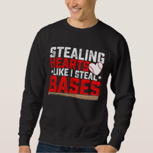 Sudadera Robando corazones como robo bases Béisbol