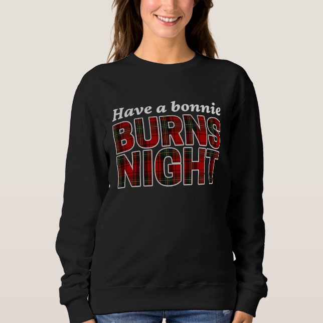 Sudadera Robert Burns "Ten A Bonnie Burns Night" Su Anual (Anverso)