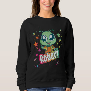 Sudadera ROBERT - Nombre de niño pequeño con un lindo Alien