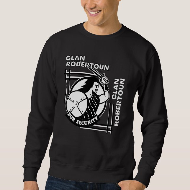Sudadera Robertoun Clan Lema Gaélico Espadachín (Anverso)