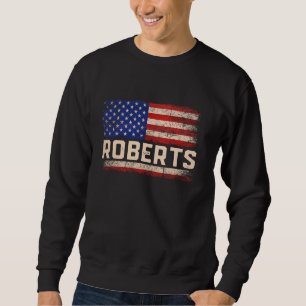 Sudadera Roberts Apellido Shirt Roberts Nombre Bandera Esta
