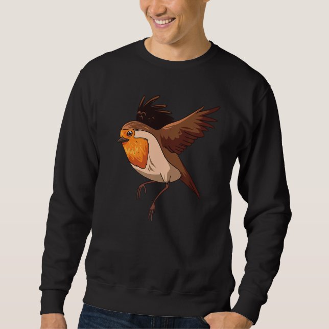 Sudadera Robin Bird  Cute Birds Animal  Graphic (Anverso)