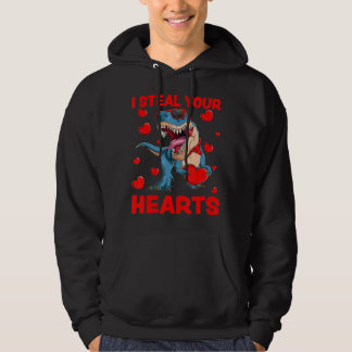 Sudadera Robo tu corazón T-Rex Lover Dinosaur Valentine