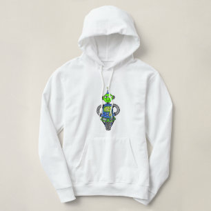Sudadera Robot arnie, azul y verde