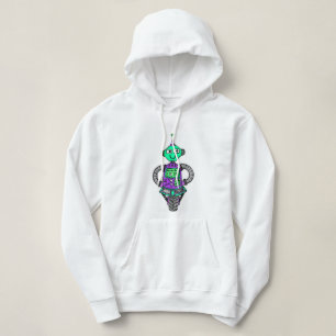 Sudadera Robot arnie, morado y verde