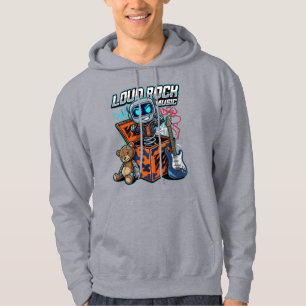 Sudadera Robot de Música Rock Fuerte
