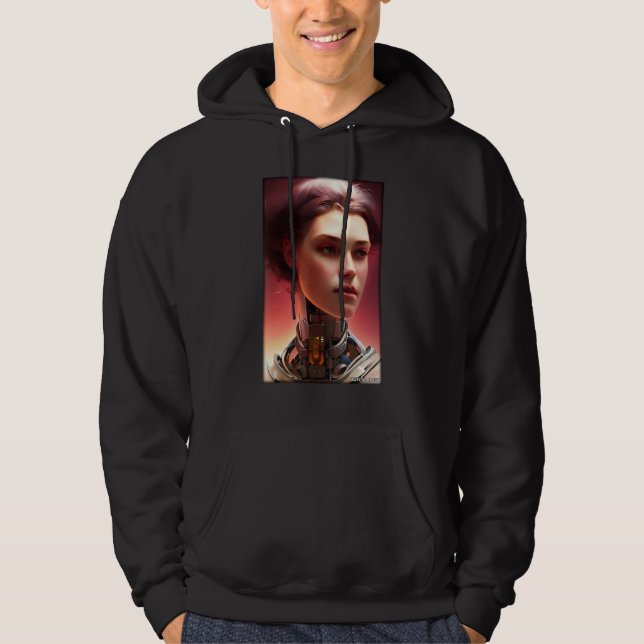 Sudadera Robot Future Technology Science Woman Retro Vintag (Anverso)