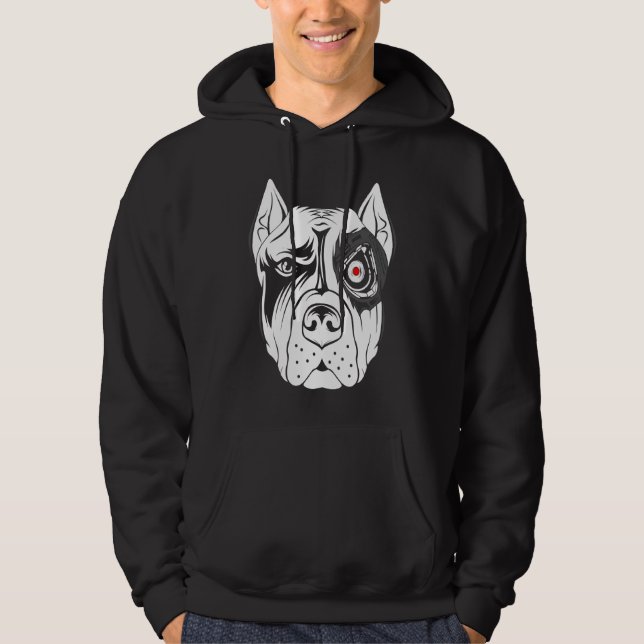 Sudadera robot genial perro androide gráfico perros geniale (Anverso)
