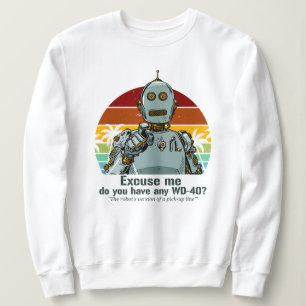 Sudadera Robot retro divertido necesita aceite
