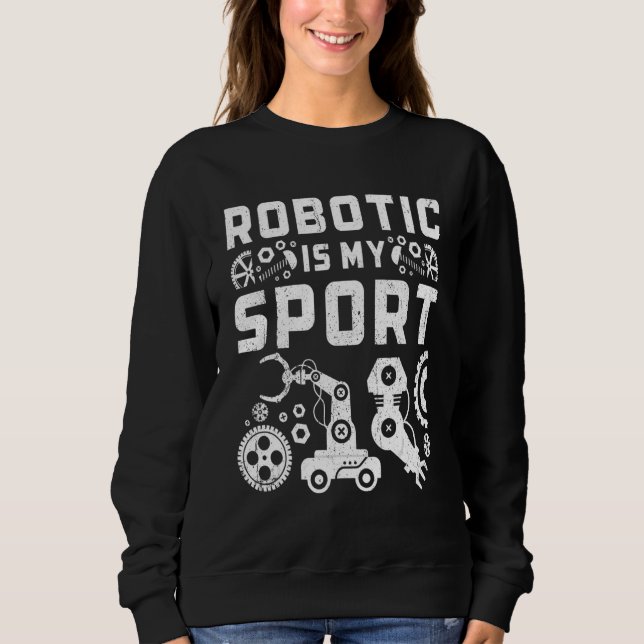 Sudadera Robot Robótica Ingeniero de Robótica Inteligencia  (Anverso)