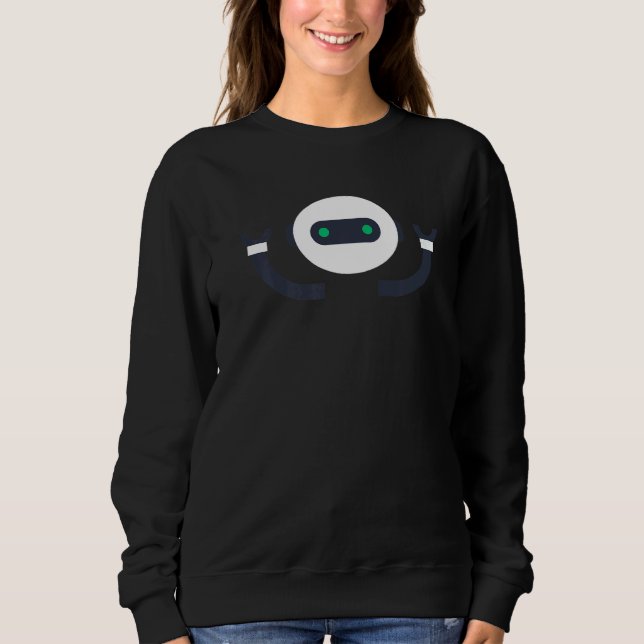 Sudadera Robot Robots Robotics Ingeniero de ingeniería (Anverso)