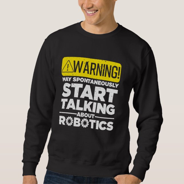 Sudadera Robótica divertida para hombres Ingeniera Robótica (Anverso)