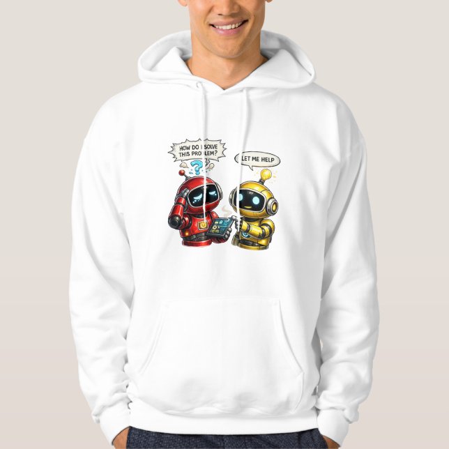 Sudadera robots divertidos (Anverso)