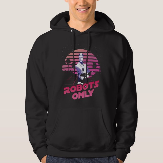 Sudadera Robots Sólo Retro Para Ingeniero Robot O Fans (Anverso)