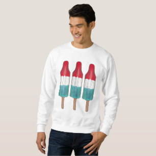 Sudadera Roca azul rojo pop Patriótico USA Popsicle