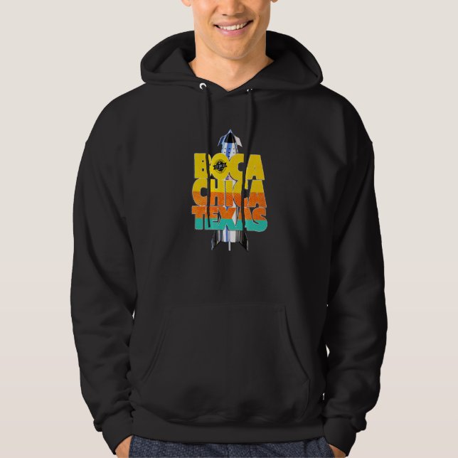Sudadera Roca espacial retro de Guay Starship de Boca Chica (Anverso)
