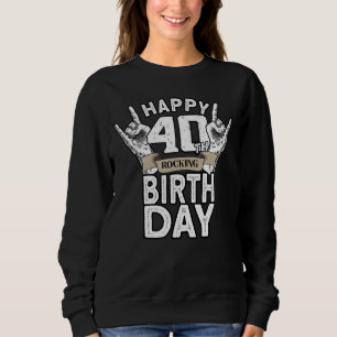 Sudadera Roca vieja de 40 años 40 cumpleaños