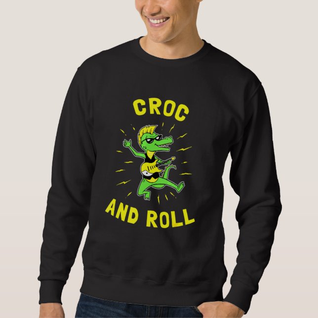 Sudadera Roca Y Rollo Cocodrilo Croc And Roll (Anverso)
